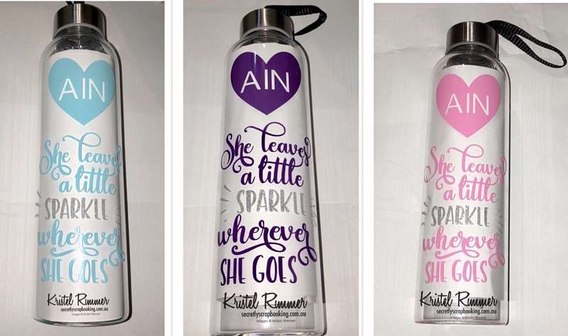 Water bottles - She Leaves a Little SPARKLE wherever she goes