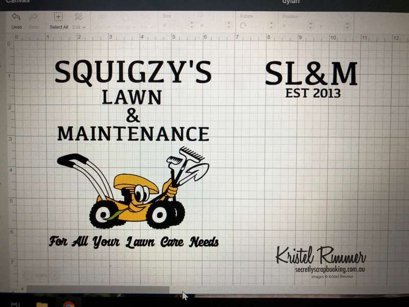 Squigzy's Lawn & Maintenance Logos In Design - Secretly Scrapbooking (Bunbury, WA)